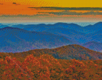 Appalachian Mountains In Autumn Diamond Painting