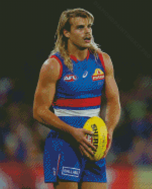 Bailey Smith Australian Rules Football Player Diamond Painting