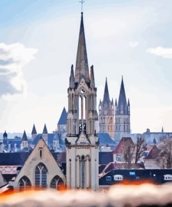 Caen Buildings View Diamond Painting