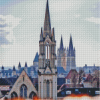 Caen Buildings View Diamond Painting