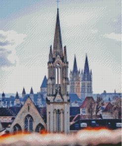 Caen Buildings View Diamond Painting