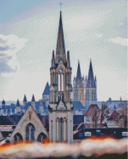 Caen Buildings View Diamond Painting