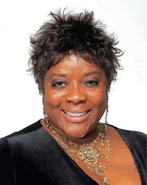 Close Up Loretta Devine Diamond Painting