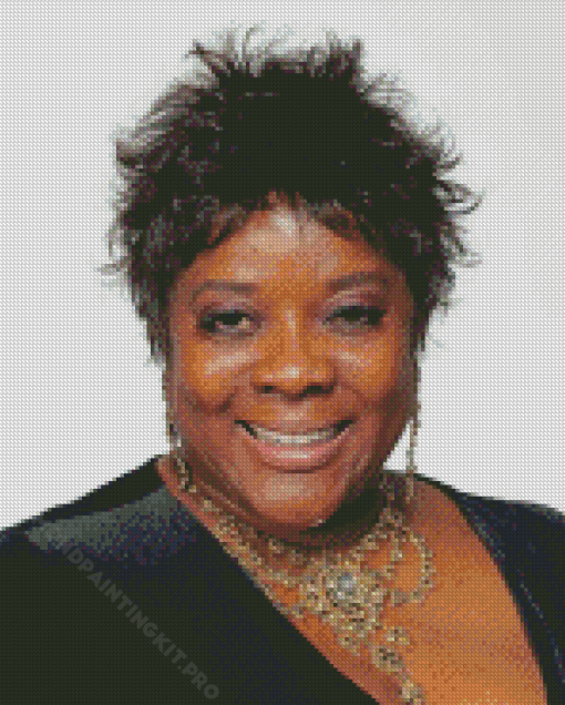 Close Up Loretta Devine Diamond Painting