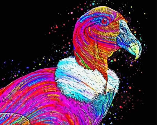 Colorful Condor Bird Diamond Painting