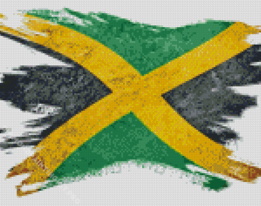 Flag Of Jamaica Country Diamond Painting