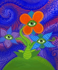 Flowers Eyes Art Diamond Painting