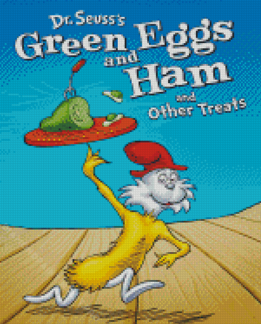 Green Eggs And Ham Poster Diamond Painting