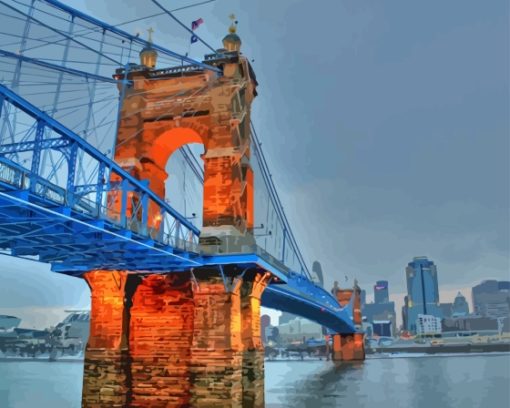 John A Roebling Suspension Diamond Painting