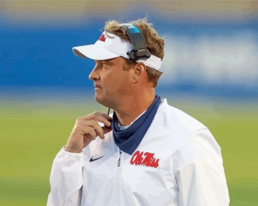 Lane Kiffin Side Profile Diamond Painting