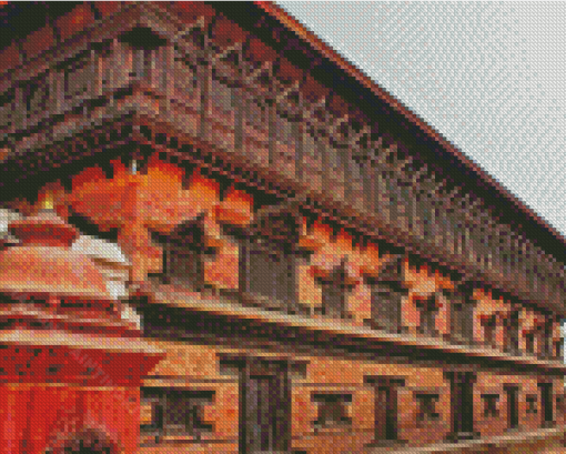 Nepal Bhaktapur 55 Window Palace Diamond Painting