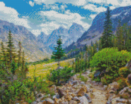 North Cascade Canyon Diamond Painting