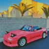 Pink Mazda Miata Diamond Painting