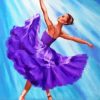 Purple Ballerina Diamond Painting