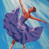 Purple Ballerina Diamond Painting