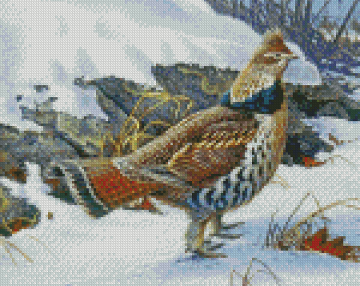 Ruffed Grouse Bird Diamond Painting