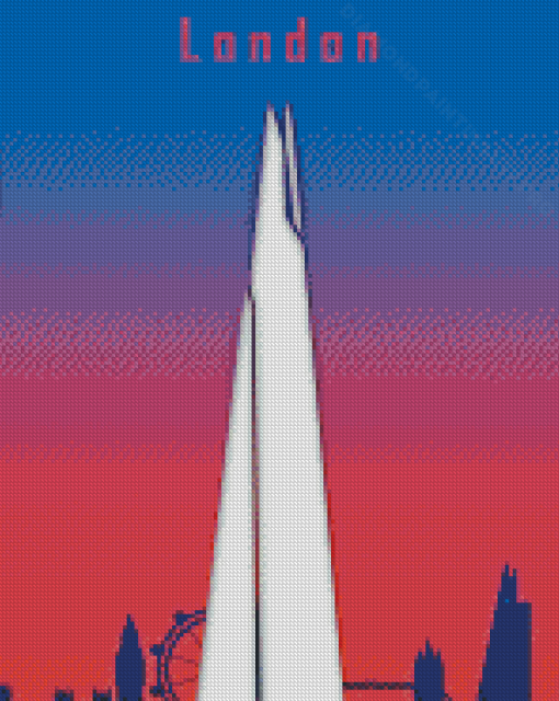 The Shard London Poster Diamond Painting