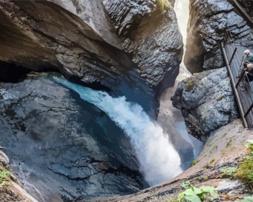 Trummelbach Falls Diamond Painting