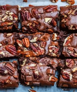 Vegan Chocolate Brownies Diamond Painting