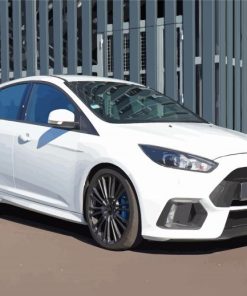 White Ford Focus RS Diamond Painting