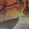 House In Spooky Swamp Diamond Painting