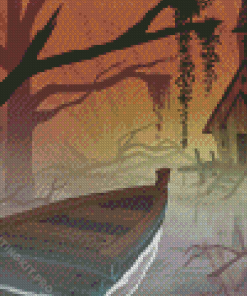 House In Spooky Swamp Diamond Painting