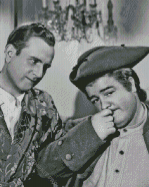 Monochrome Abbott And Costello Diamond Painting