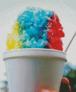 Multicolor Snow Cone Diamond Painting