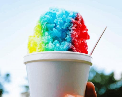 Multicolor Snow Cone Diamond Painting