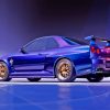 Nissan R34 Car Diamond Painting