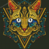 Cool Cat Mandala Diamond Painting