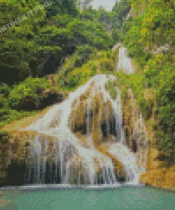 Erawan National Park Waterfall diamond painting