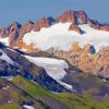 Beautiful View of Twin Sisters Mountains Diamond Painting