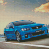 Blue Holden V8 Commodore On Road Diamond Painting