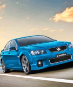 Blue Holden V8 Commodore On Road Diamond Painting