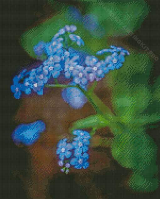 Blue Wildflowers Diamond Paintings