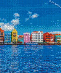 Colorful Buildings In The Dutch Island Diamond Painting