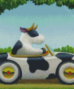 Cow Car Diamond Paintings