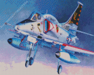 Douglas A4 skyhawk Aircraft Art Diamond Painting