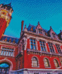 Farance Calais Belfry Town Hall Building Diamond Painting