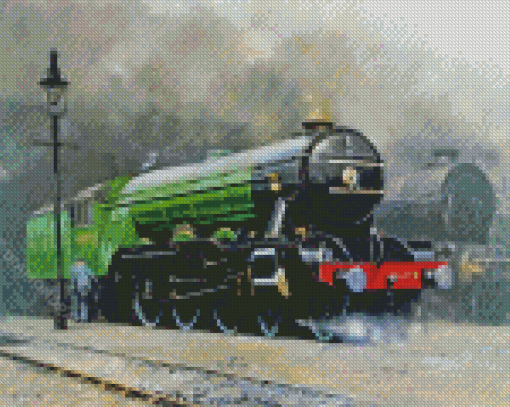 Flying Scotsman Train Diamond Painting