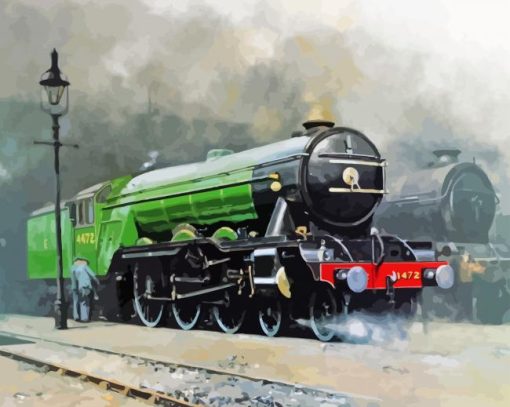 Flying Scotsman Train Diamond Painting