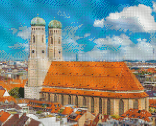 Frauenkirche Marienplatz Building Diamond Paintings