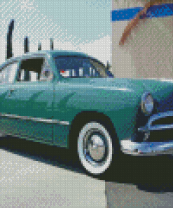 Green 1949 Ford Coupe Diamond Painting