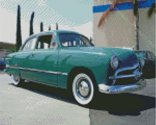 Green 1949 Ford Coupe Diamond Painting