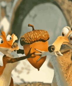 Ice Age Scrat And Sid Diamond Painting