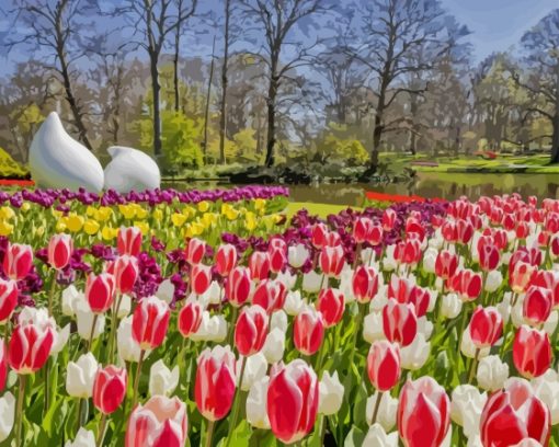 Keukenhof Garden Diamond Painting