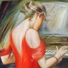 Lady Playing Pianos Diamond Paintings