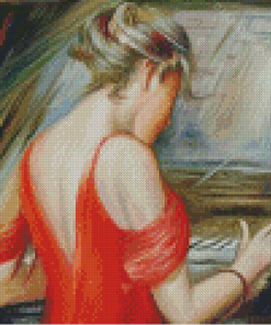 Lady Playing Pianos Diamond Paintings