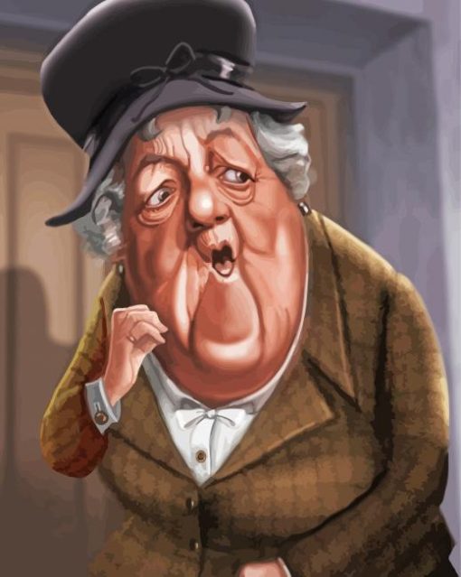 Miss Marple Caricature Diamond Painting